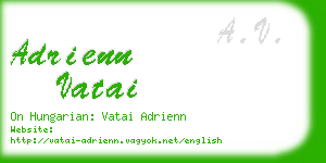 adrienn vatai business card